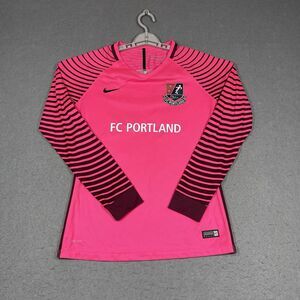 FC Portland Jersey Womens Medium Pink Nike #77 Goalkeeper Game Worn ECNL Patch